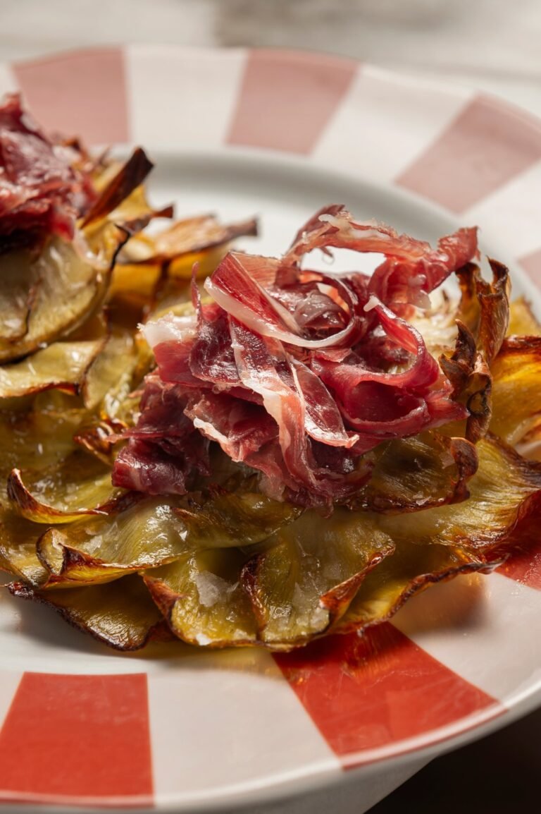 Alcachofas con ibérico de Melisa
